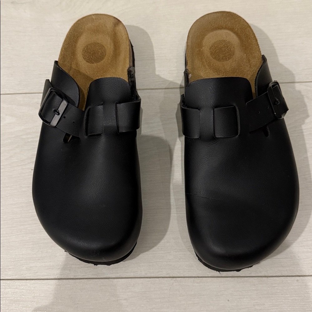 Black Clogs with Buckle
